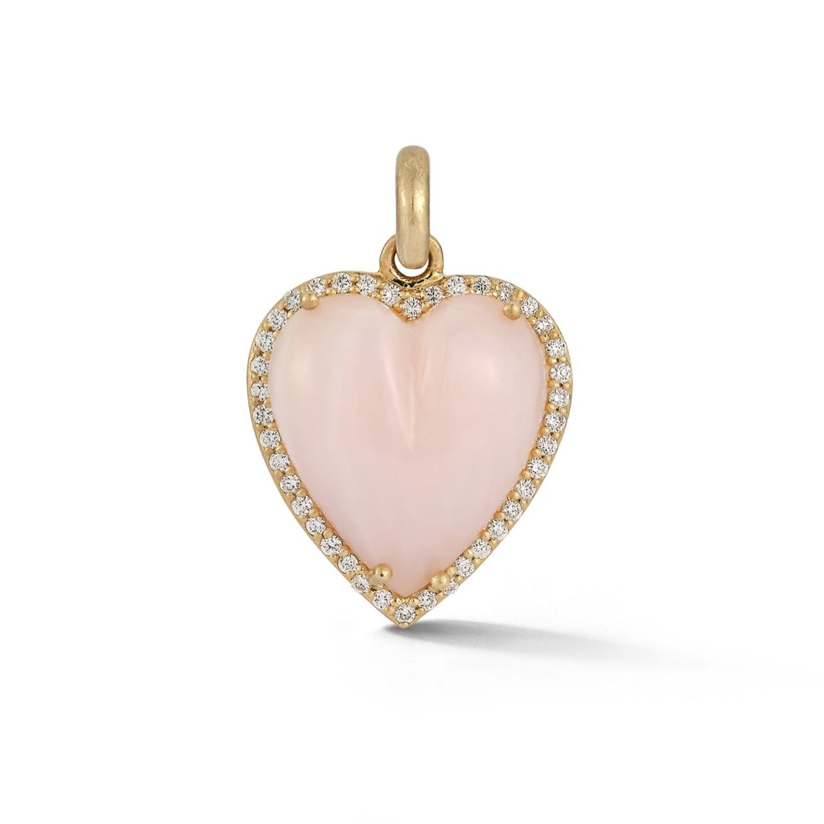 STORROW JEWELRY, 'ALANA' OPAL 14K YELLOW GOLD HEART CHARM, Women