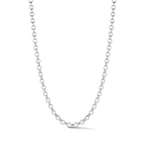 14K White Gold Book Link Everett Chain