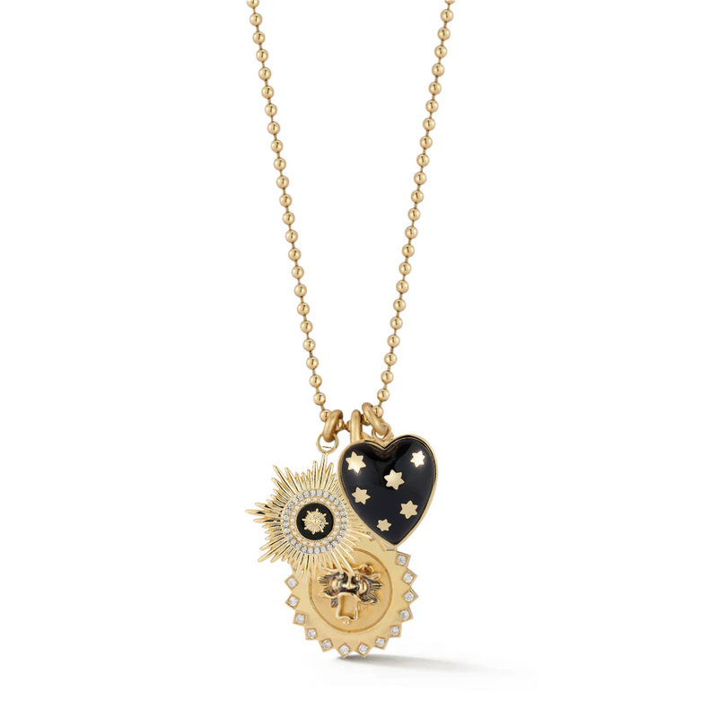 14K Vale Anna & Lion Mabel Multi-Charm Necklace