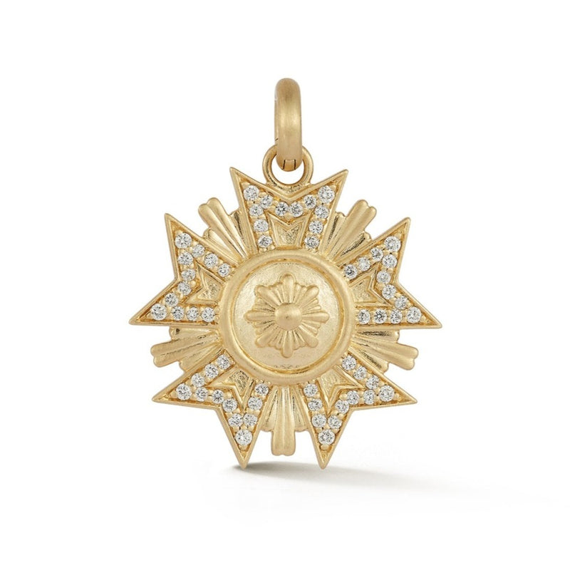 14K Gold & Diamond Florence Charm