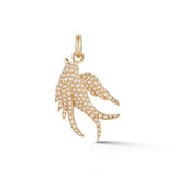 14K Gold & Pearl Birdie Charm