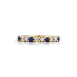 14K Gold Lapis Diamond & Pearl Iris Ring