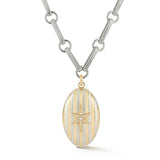 14K White & Yellow Gold Lilian Locket Ernie Necklace