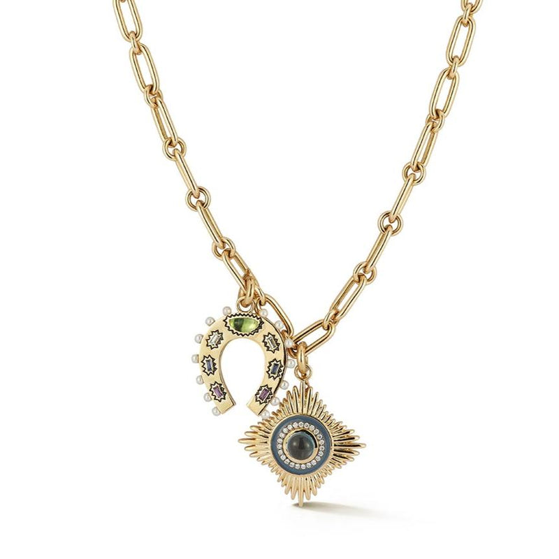 14K Gold Vivienne Holly & Oscar Multi-Charm Necklace