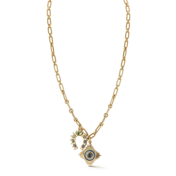 14K Gold Vivienne Holly & Oscar Multi-Charm Necklace