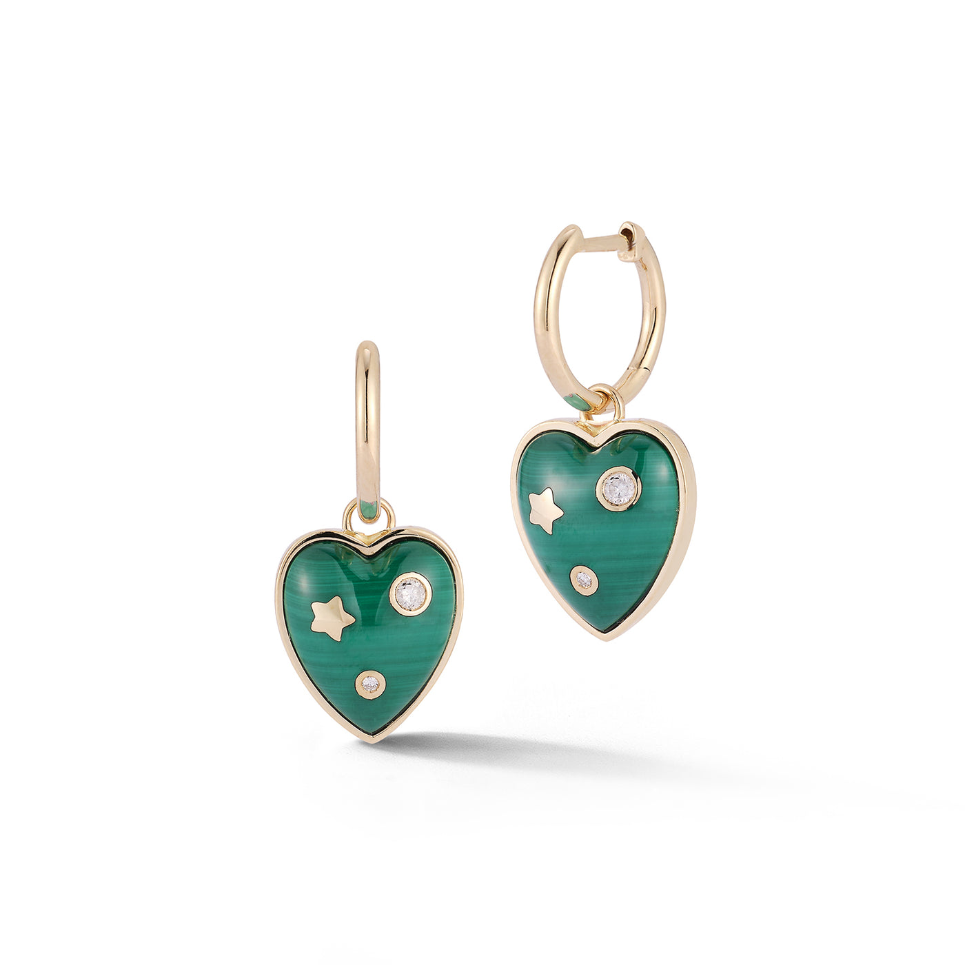 Birdie 2024 Chalcedony Hearts Earrings